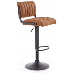 Hoker Brązowy Ekoskóra Stelaż Czarny