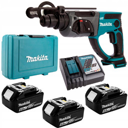 Młotowiertarka Sds+ 1,9J 3x5Ah Makita DHR202RTE3