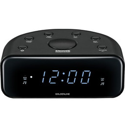 GOLDENLINE Radiobudzik RCL 200 Czarny, Tuner FM, Wyświetlacz