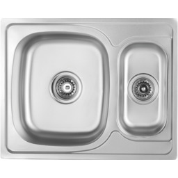 Zlewozmywak Junak wpuszczany 1,5-komorowy 50 x 63 cm