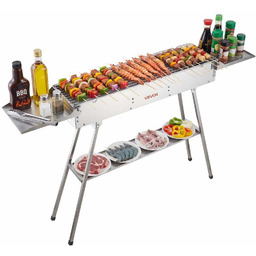 Grill węglowy VEVOR VA-C250, składany, 1270 230 770