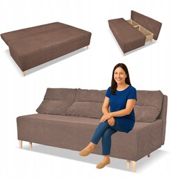 Kanapa sofa KIMO funkcja spania pojemnik Family Meble