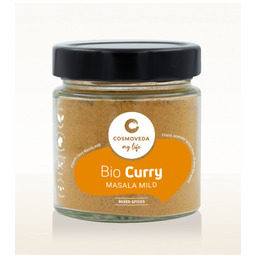 Ajuwerdyjska łagodna przyprawa Curry Masala BIO 80g Cosmoveda
