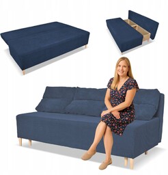 Kanapa sofa KIMO funkcja spania pojemnik Family Meble