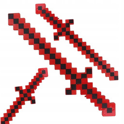 MINECRAFT DUŻY MIECZ ŚWIETLNY ŚWIECĄCY PIXEL DŁUGI BROŃ