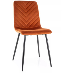 Krzesło Daren Velvet Cynamonowe