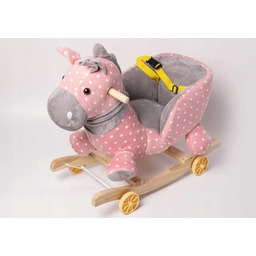 Różowy Konik na biegunach 2w1 Jeździk dla dziewczynki