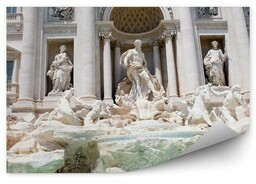 Fontanna rzeźby woda rzym Fototapeta Fontanna rzeźby woda