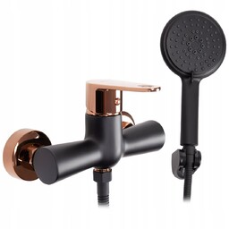 REA-B9149 Mild Black/Rose Gold Bateria prysznicowa