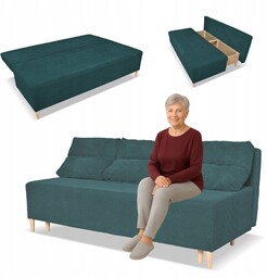 Kanapa sofa KIMO funkcja spania pojemnik Family Meble