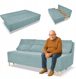Kanapa sofa KIMO funkcja spania pojemnik Family Meble