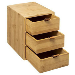 Organizer Bambusowy z 3 szufladami