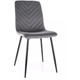 Krzesło Daren Velvet Szare