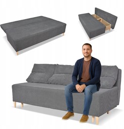 Kanapa sofa KIMO funkcja spania pojemnik Family Meble