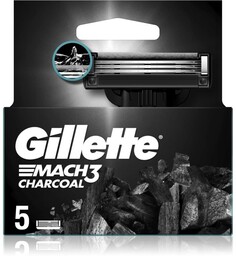Gillette Mach3 Charcoal Zapasowe Ostrza 5 Szt.