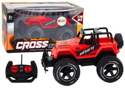 Terenówka RC 1:18 czerwona - Leantoys