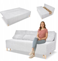 Kanapa sofa KIMO funkcja spania pojemnik Family Meble