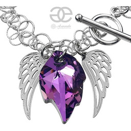 Kryształy Bransoletka Vitrail Angel Wing Srebro