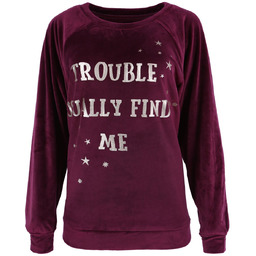 Bordowa bluzka do spania HARRY POTTER XL