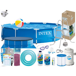 Basen Intex 305x76 Ogrodowy Stelażowy 28202 19w1