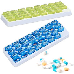 Relaxdays Pudełko na tabletki, zestaw 2 szt., duże