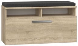 Szafka na obuwie, schowek, RIVA, 85x35x46 cm, dąb