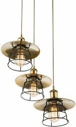 Industrialna LAMPA wisząca VIEJO 15086-3H Globo druciana OPRAWA