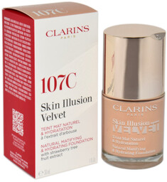 Clarins, Podkład Skin Illusion Velvet Foundation 107C, 30