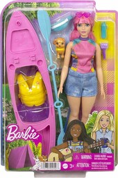 Barbie Malibu Daisy z kajakiem na Kempingu HDF75