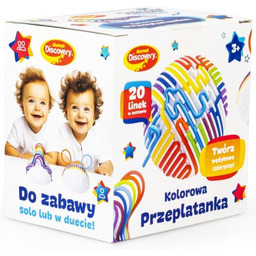 DUMEL Zabawka edukacyjna Kreatywna Kolorowa przeplatanka DD30838
