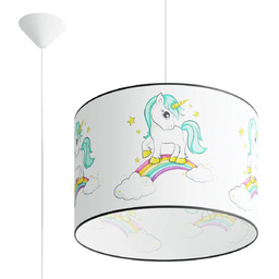 Lampa zwisająca Jednorożec SL.1413 Sollux dla dziewczynki wielokolorowa