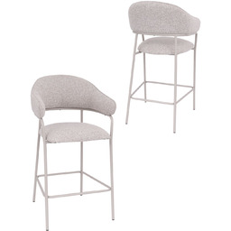 Hoker do kuchni z podnóżkiem Livia, beżowy/kaszmir