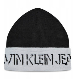 Calvin Klein Jeans czapka zimowa beanie czarny rozmiar