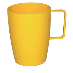 Kristallon Poliwęglanowy Kubek z uchwytem Żółty 284ml (12