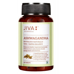 JIVA Ayurveda Ashwagandha Suplement diety wspomagający siłę, spokój