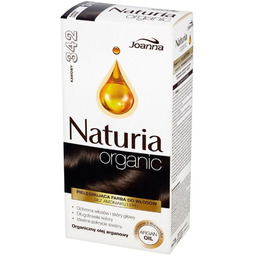 Joanna Naturia Organic Pielęgnująca farba do włosów kawowy
