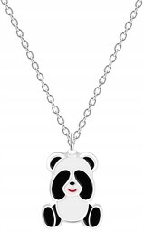 Naszyjnik Srebrny 925 Dla Dziewczynki Panda