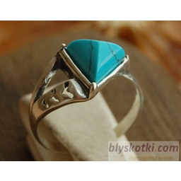 VIVOLI - srebrny pierścionek z turkusem