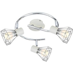 Spirala VERVE 3x40W E14 biały abażur chrom CANDELLUX