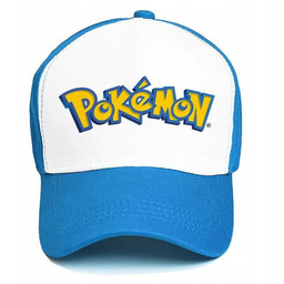 CZAPKA NIEBIESKA Z DASZKIEM DZIECI PREZENT FANA POKEMON