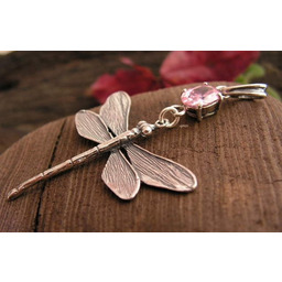 ALE WAŻKI - wisiorek z różowym kryształem