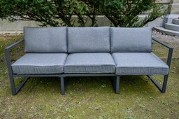 Duża sofa ogrodowa 204cm z aluminium MOSTRARE