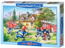 Castorland PUZZLE 40 MAXI - GASZENIE POżARU CASTOR