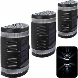 3x Ozdobna Lampa Led Ogrodowa Solarny Kinkiet Zewnętrzny