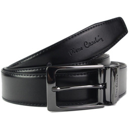 Elegancki skórzany męski pasek od Pierre Cardin