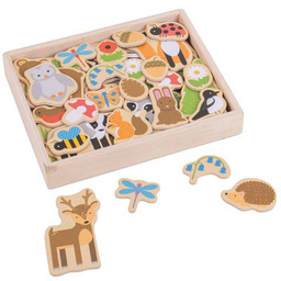 Magnesy dla dzieci W lesie 35 sztuk BJ275-Bigjigs