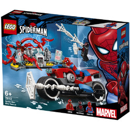 LEGO Marvel, Spider Man, klocki Pościg motocyklowy Spider-Mana,