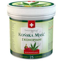 SwissMedicus Końska maść z konopiami rozgrzewająca, 500ml ->