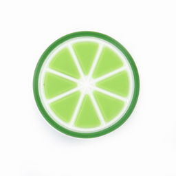 Limonka przypinka do crocs, kroksy, ozdoba
