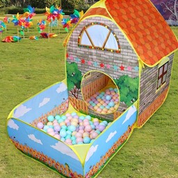 Namiot Zamek Dla Dzieci Z Koszem I Kulki